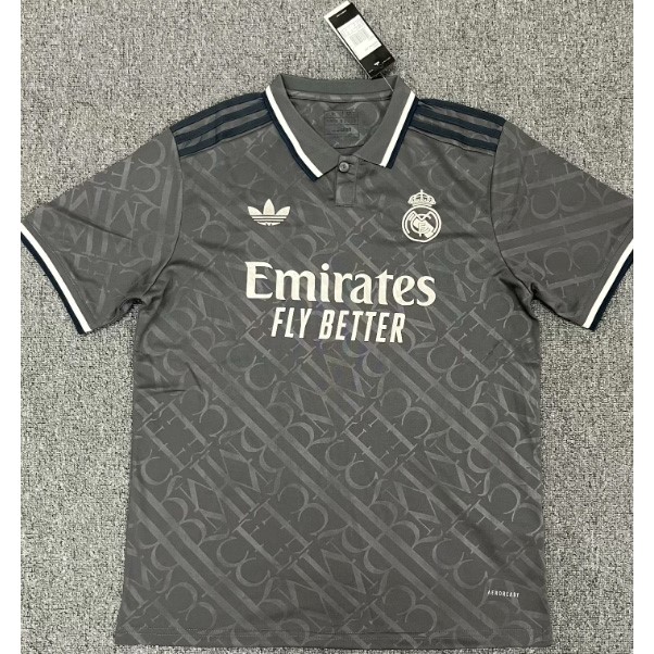 Tailandia Camiseta Real Madrid 2ª 2024 2025 Gris